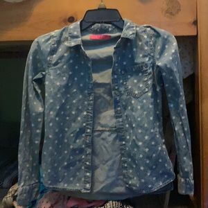 Denim star flannel